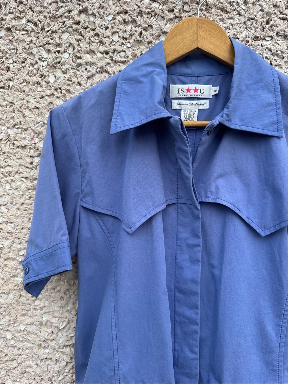 Issac Mizrahi Shirt Dress in Vintage Periwinkle